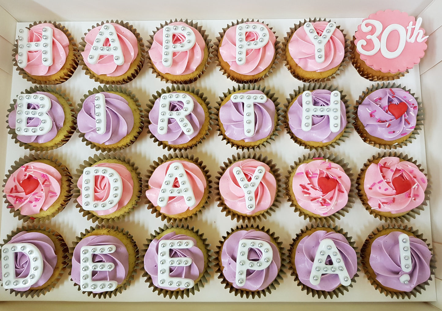 Alphabet Cupcakes (Box of 12)