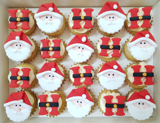 Christmas Mini Cupcakes (Box of 20) - Ho Ho Ho! - Cuppacakes - Singapore's Very Own Cupcakes Shop