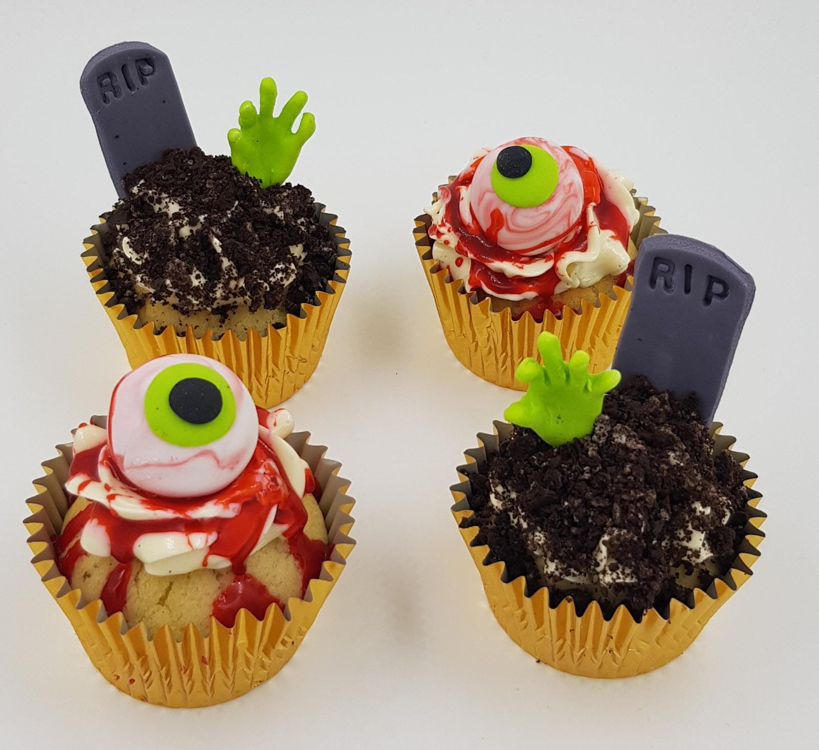 Halloween Cupcakes - Grave Evil (Box of 12) - Cuppacakes - Singapore's Very Own Cupcakes Shop