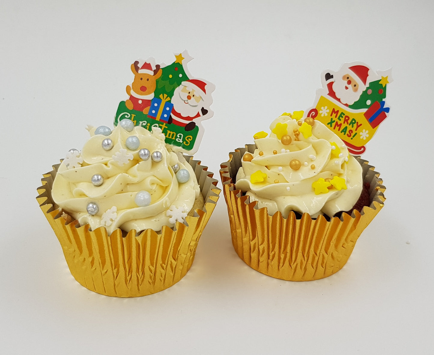 Christmas Cupcakes (Set of 12) - Colours of Christmas - Cuppacakes - Singapore's Very Own Cupcakes Shop