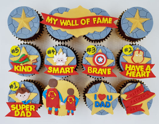 Father's Day Cupcake Set - Dad, My Hero - Cuppacakes - Singapore's Very Own Cupcakes Shop