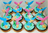 Mermaid Printed Customized Mini Cupcakes Singapore