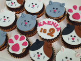 Cute Cat Cupcakes (Box of 12)
