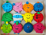 Mr Men Cupcakes (Box of 12)