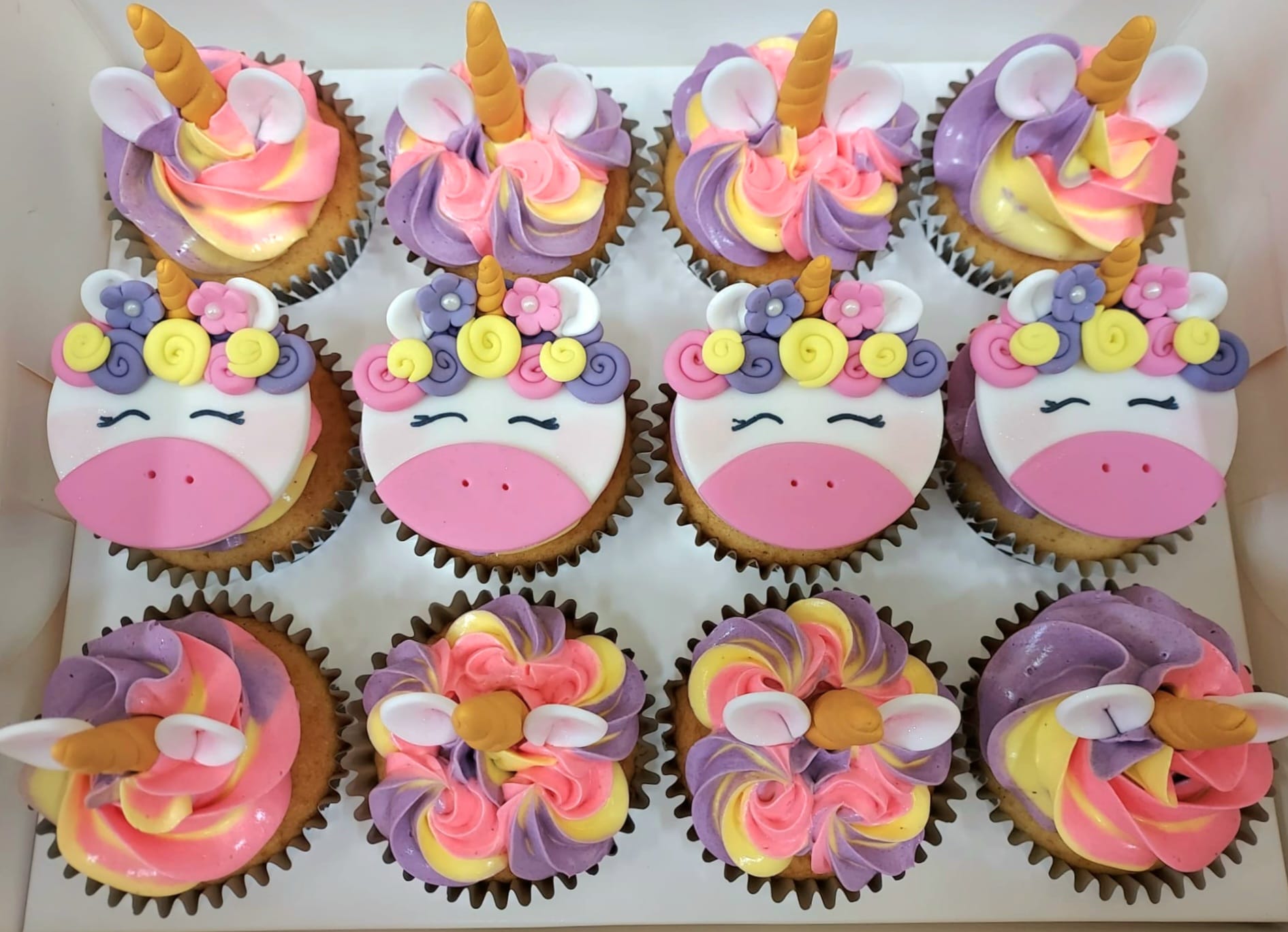 Unicorn Cupcakes (Box of 12) :: Birthday cake Singapore – Cuppacakes ...