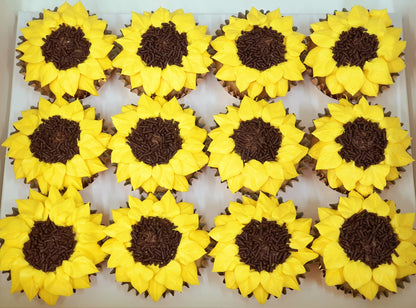 Sunflower Cupcakes (Box of 12)