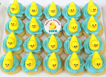 Yellow Duckie Mini Cupcakes (Box of 20)