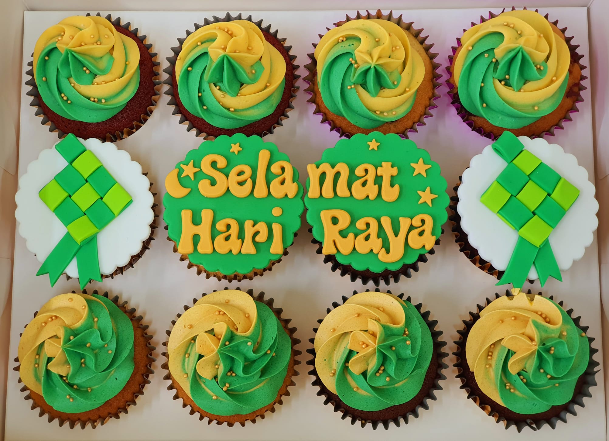 Hari Raya Cupcakes (Box of 12) : Best cake in Singapore – Cuppacakes ...