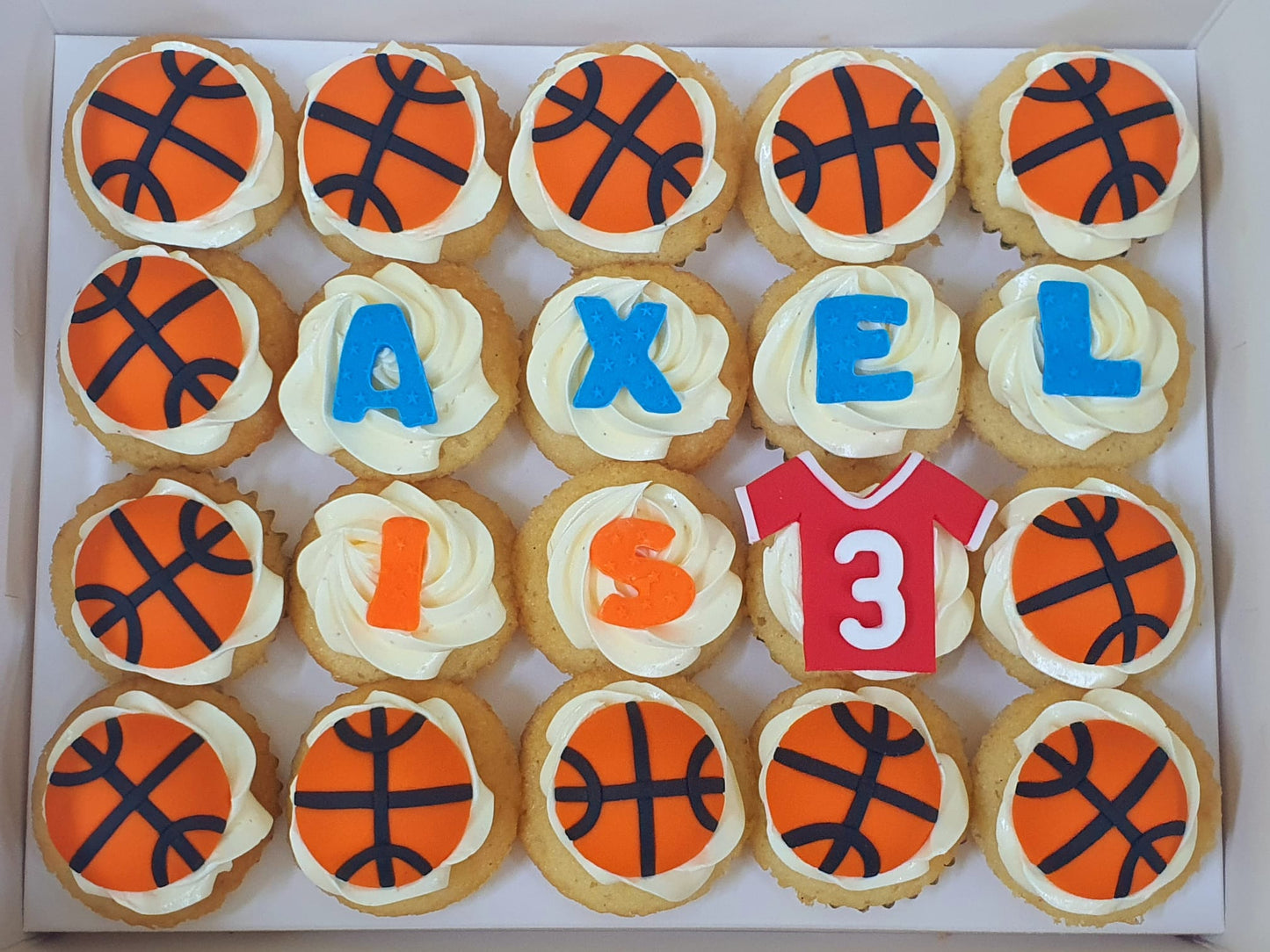 Basketball Mini Cupcakes (Box of 20)