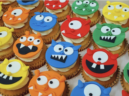 Silly Monster Cupcakes (Box of 12)