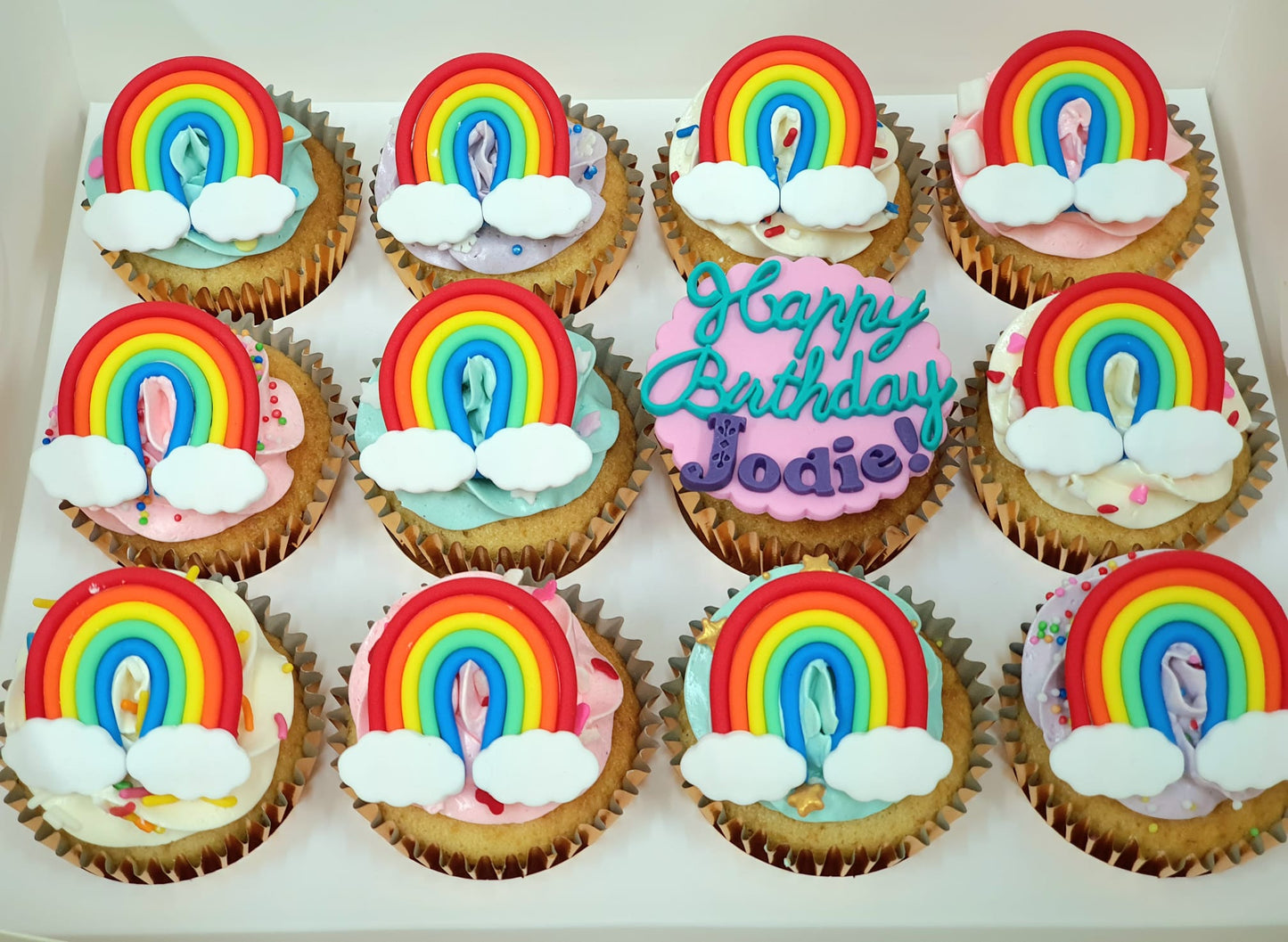 Rainbow Cupcakes (Box of 12)