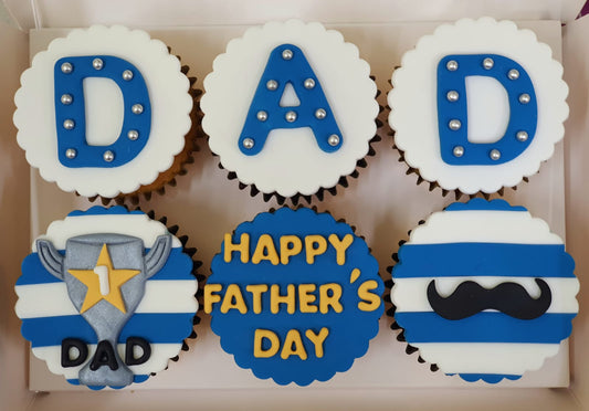 Father's Day Cupcakes - Dad, My Champion