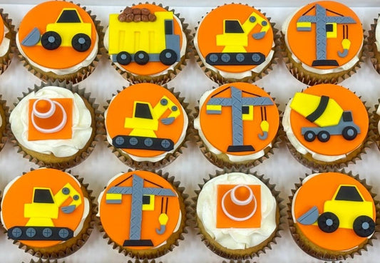 Construction Themed Cupcakes (Box of 12)