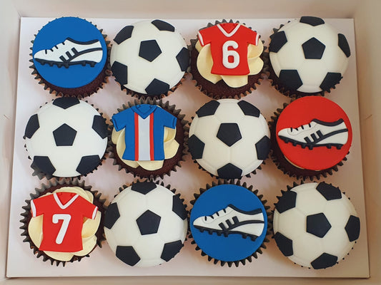 Football Cupcakes (Box of 12)