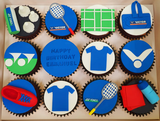 Badminton Cupcakes (Box of 12)