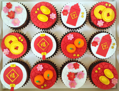 CNY Cupcakes - Luck and Prosperity
