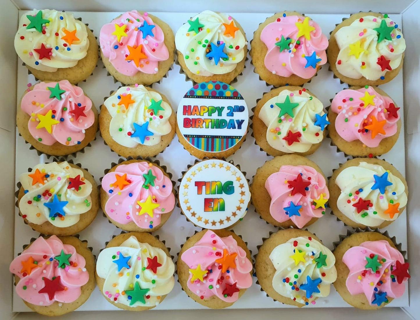 Star Spinkles Mini Cupcakes (Box of 20)