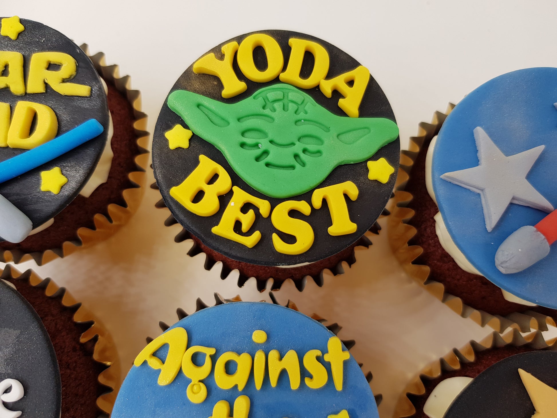 Father's Day Cupcake Set - Dad, Yoda-Best - Cuppacakes - Singapore's Very Own Cupcakes Shop