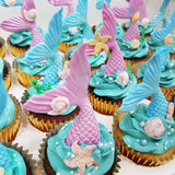 Mermaid Tail Cupcakes (Box of 12) - Cuppacakes - Singapore's Very Own Cupcakes Shop