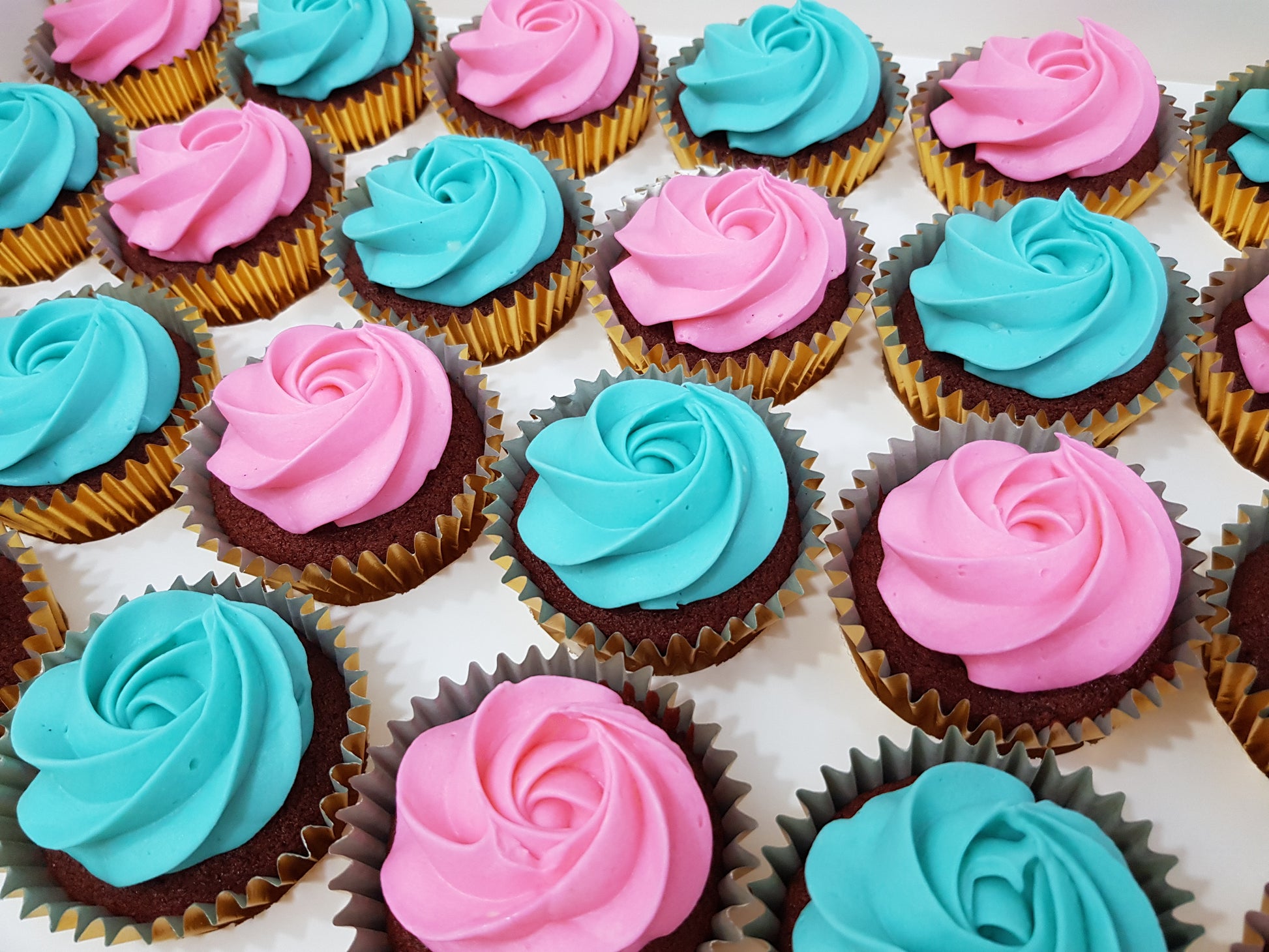 Assorted Colour Frosting Cupcakes (Box of 12) - Cuppacakes - Singapore's Very Own Cupcakes Shop