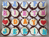 Alphabets Mini Cupcakes (Box of 20)