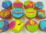 Deepavali Cupcakes - Colours of Diwali (Box of 12) - Cuppacakes - Singapore's Very Own Cupcakes Shop