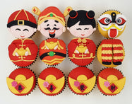 CNY Cupcakes - Abundance Blessings (Box of 12) - Cuppacakes - Singapore's Very Own Cupcakes Shop
