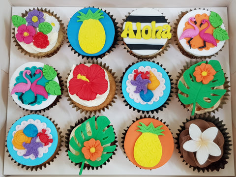 Tropical Themed Cupcakes (Box of 12)