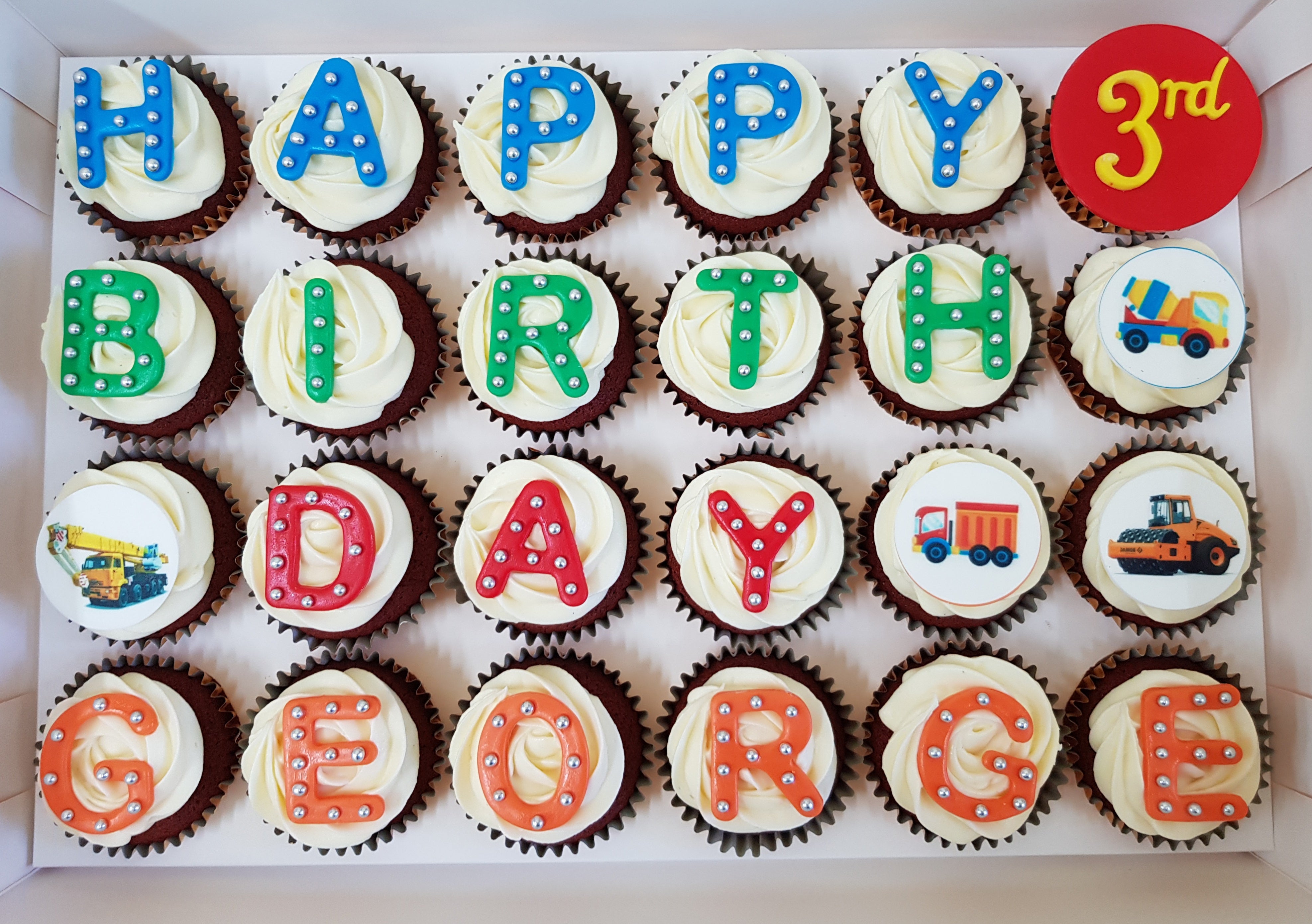 Happy Birthday Letters Cupcakes Birthday Cake With Name