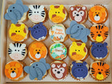 Jungle Animal Mini Cupcakes (Box of 20)