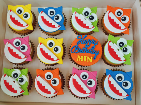 Baby Shark Medley Cupcakes (Box of 12)