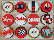 F1 Racing Themed Cupcakes (Box of 12)
