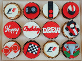 F1 Racing Themed Cupcakes (Box of 12)