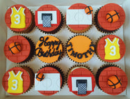 Basketball Cupcakes (Box of 12)