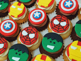 Superhero Mini Cupcakes (Box of 20)