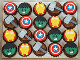Superhero Mini Cupcakes (Box of 20)