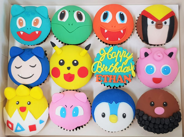 Pokemon Cupcakes (Box of 12) :: Customized cake Singapore – Cuppacakes ...